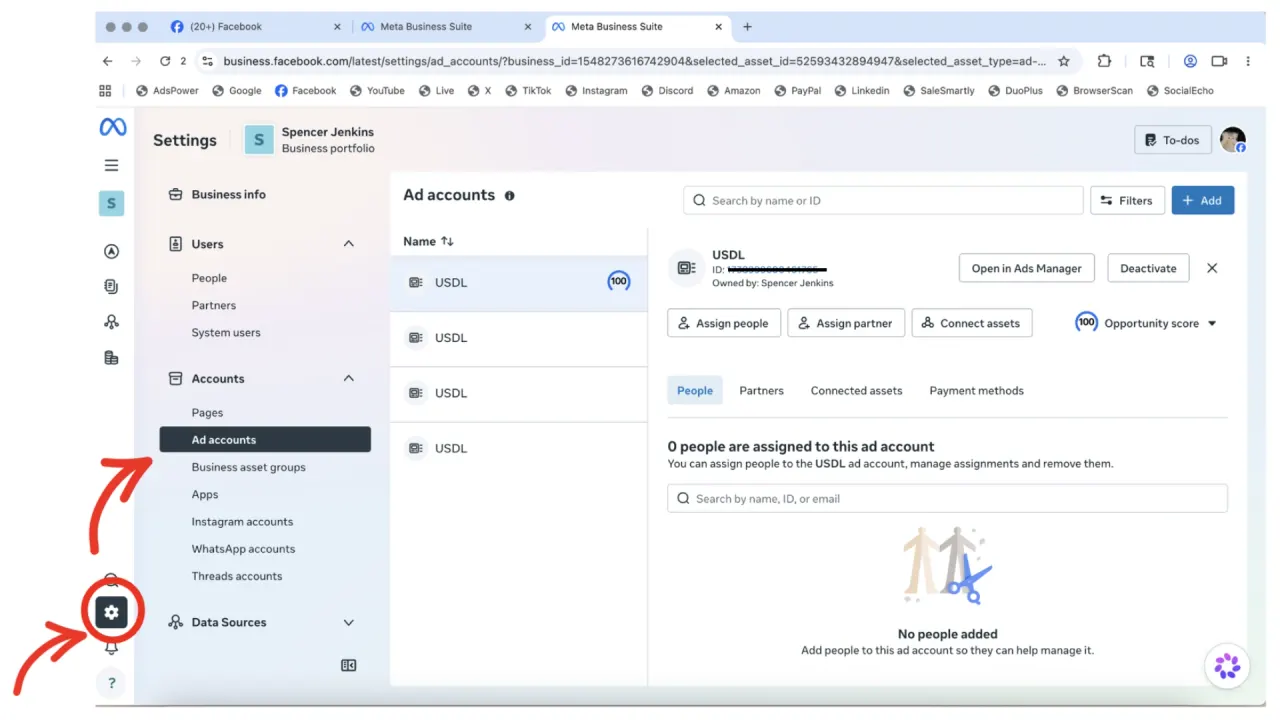 Facebook / Meta Business Manager (BM) — How to grant ads account access to your admin